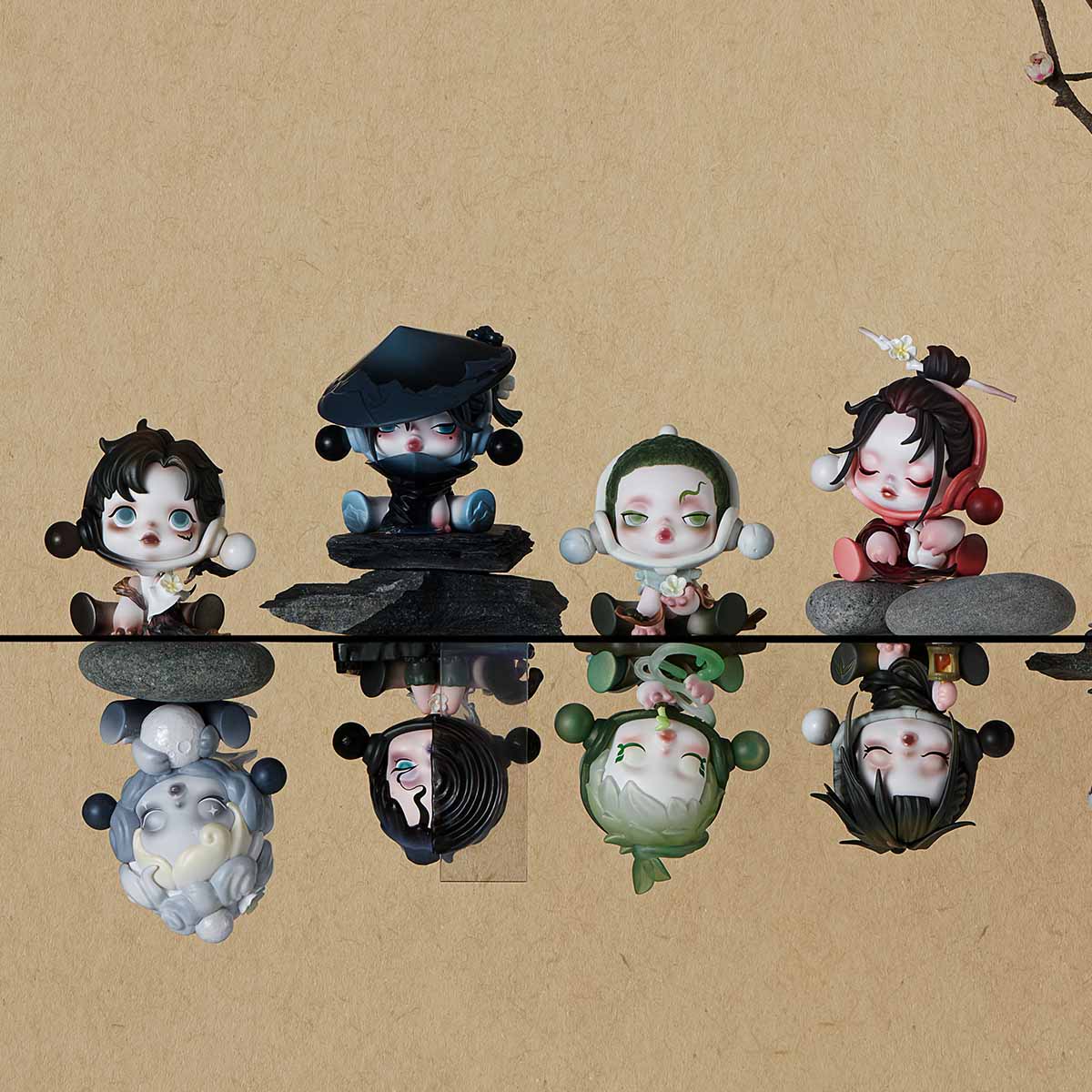 SKULLPANDA The Ink Plum Blossom Series Blind Box